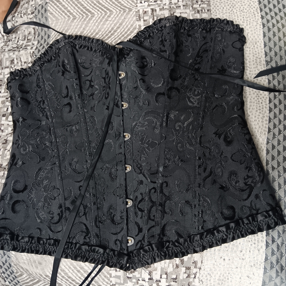 Elegant Black Corset Top